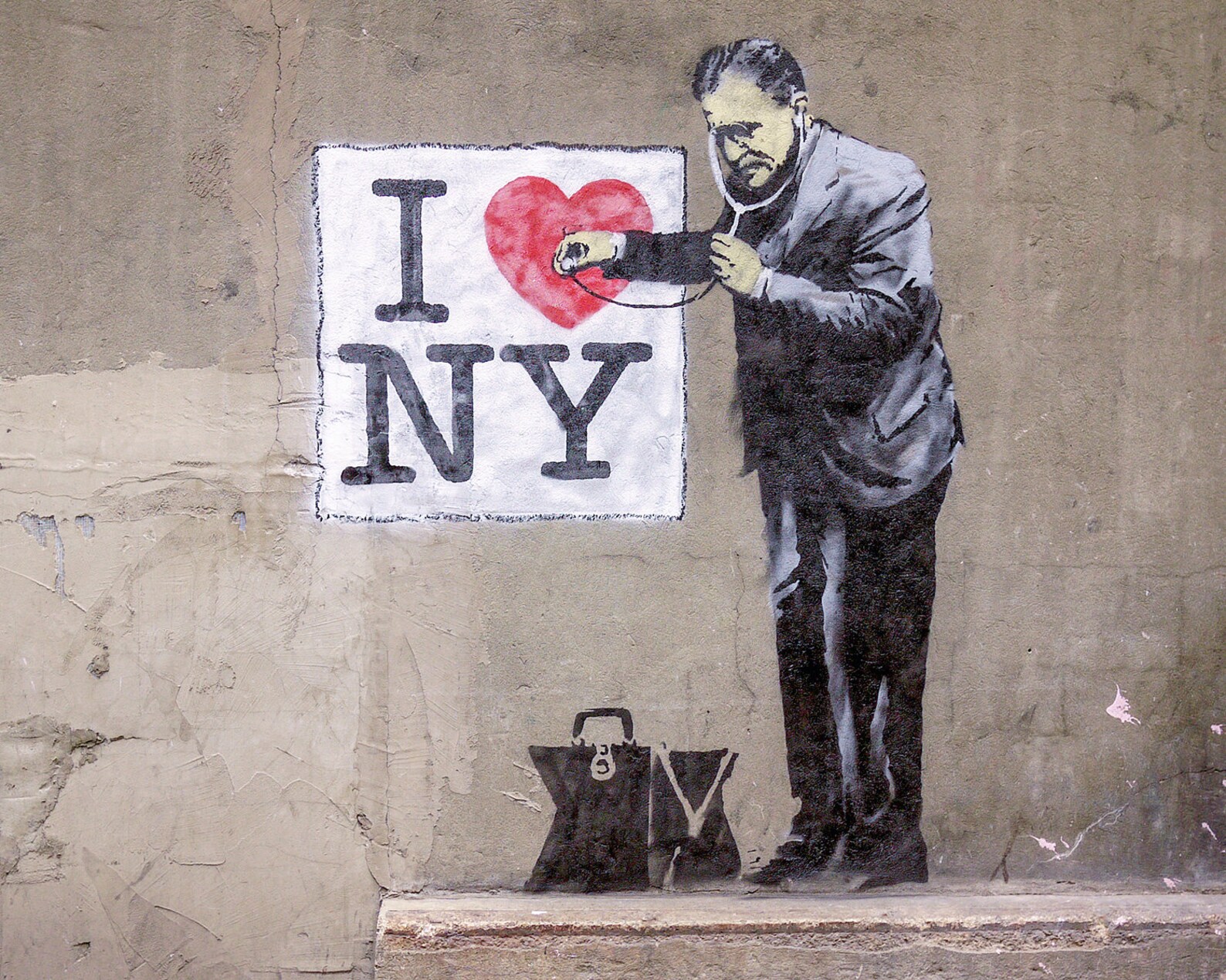Banksy I Love NY Banksy Street Art New York Graffiti Banksy Etsy France