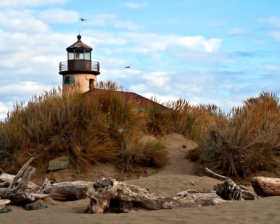Lighthouse Wall Art, Oregon Photography, Nautical Wall Decor, Nautical Picture, Landscape Photograph, Coastal Wall Art, Living Room Wall Art