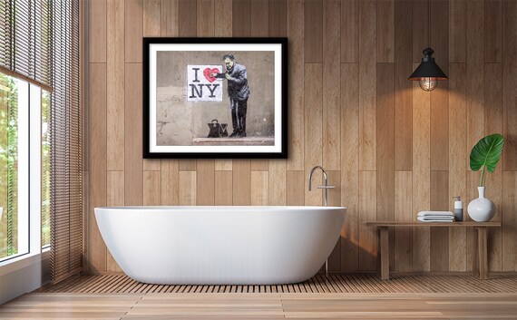 Banksy I Love NY, Banksy Street Art, New York Graffiti, Banksy New