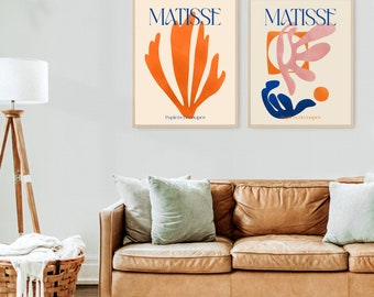 Set of 2 Matisse Print, Matisse Print Download, Museum Poster, Vintage Gallery Wall, Gallery Wall Art, Bundle Set of 2, Digital Download