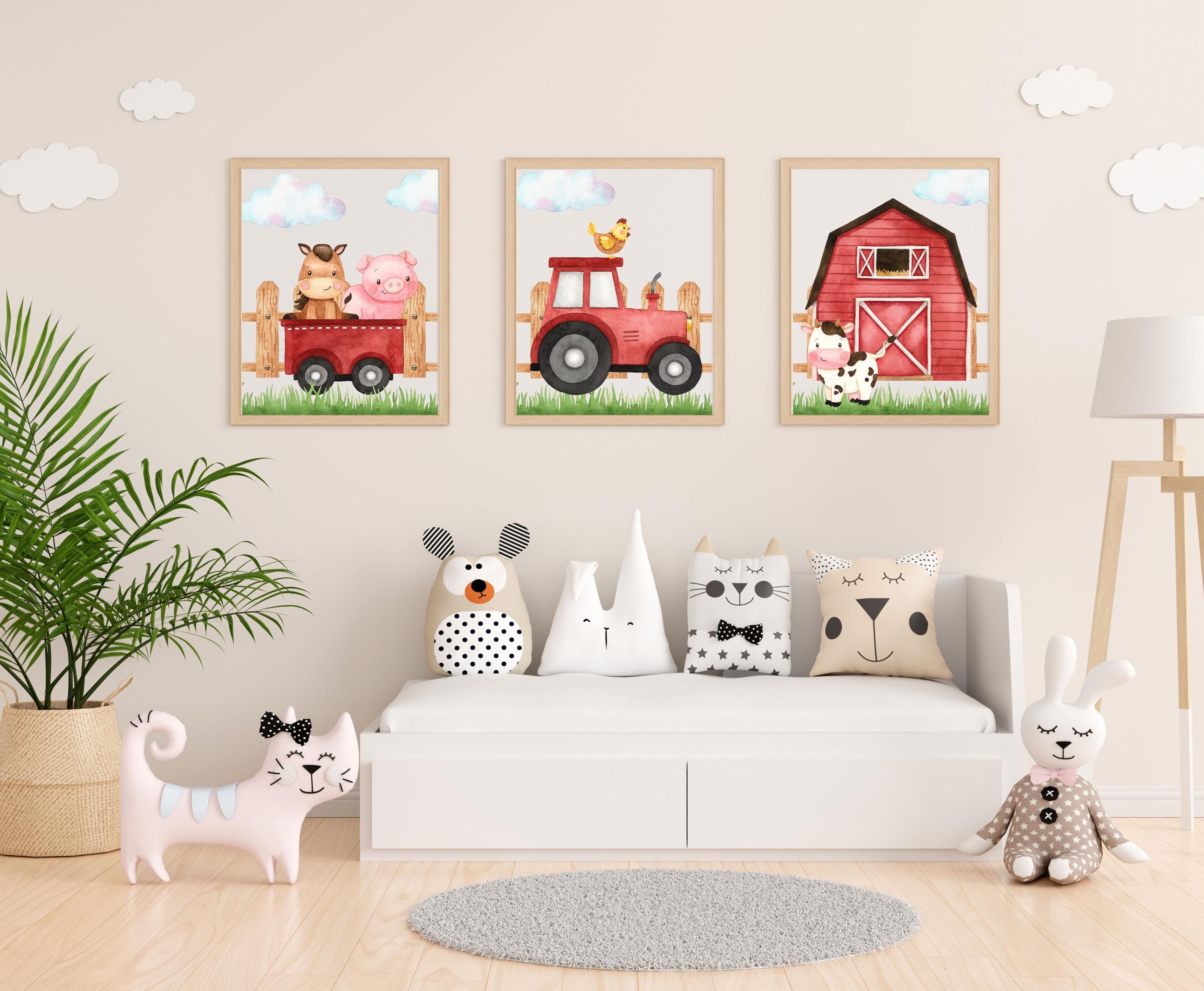 Set 3 Farm Nursery Wall Art - Farm Nursery Prints - Farm Nursery Decor ...