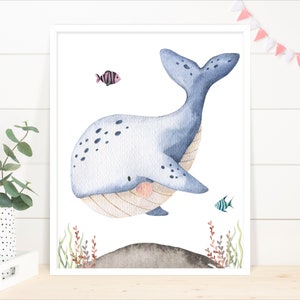 Sea Life Wand Kunst - Meer - Meer Poster - Meer - Meer Poster - Instant Download - MDS01