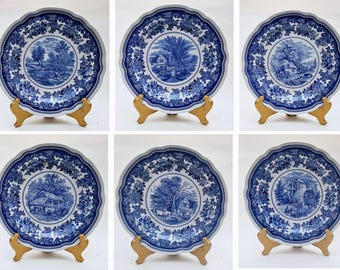 SPODE ブルールームコレクション カラマニアン プレート