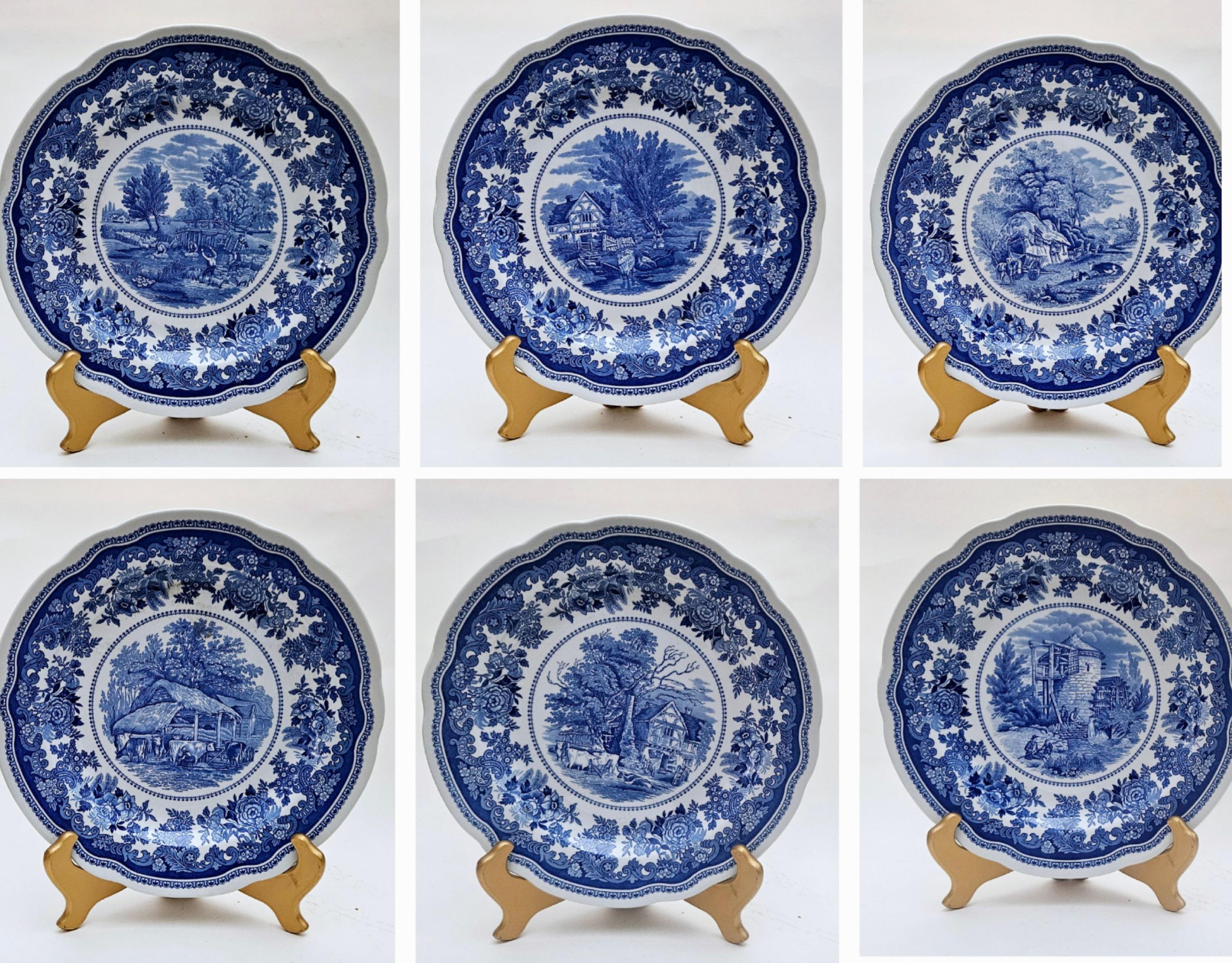 Spode Blue Room Collection English Countryside Set of Assorted