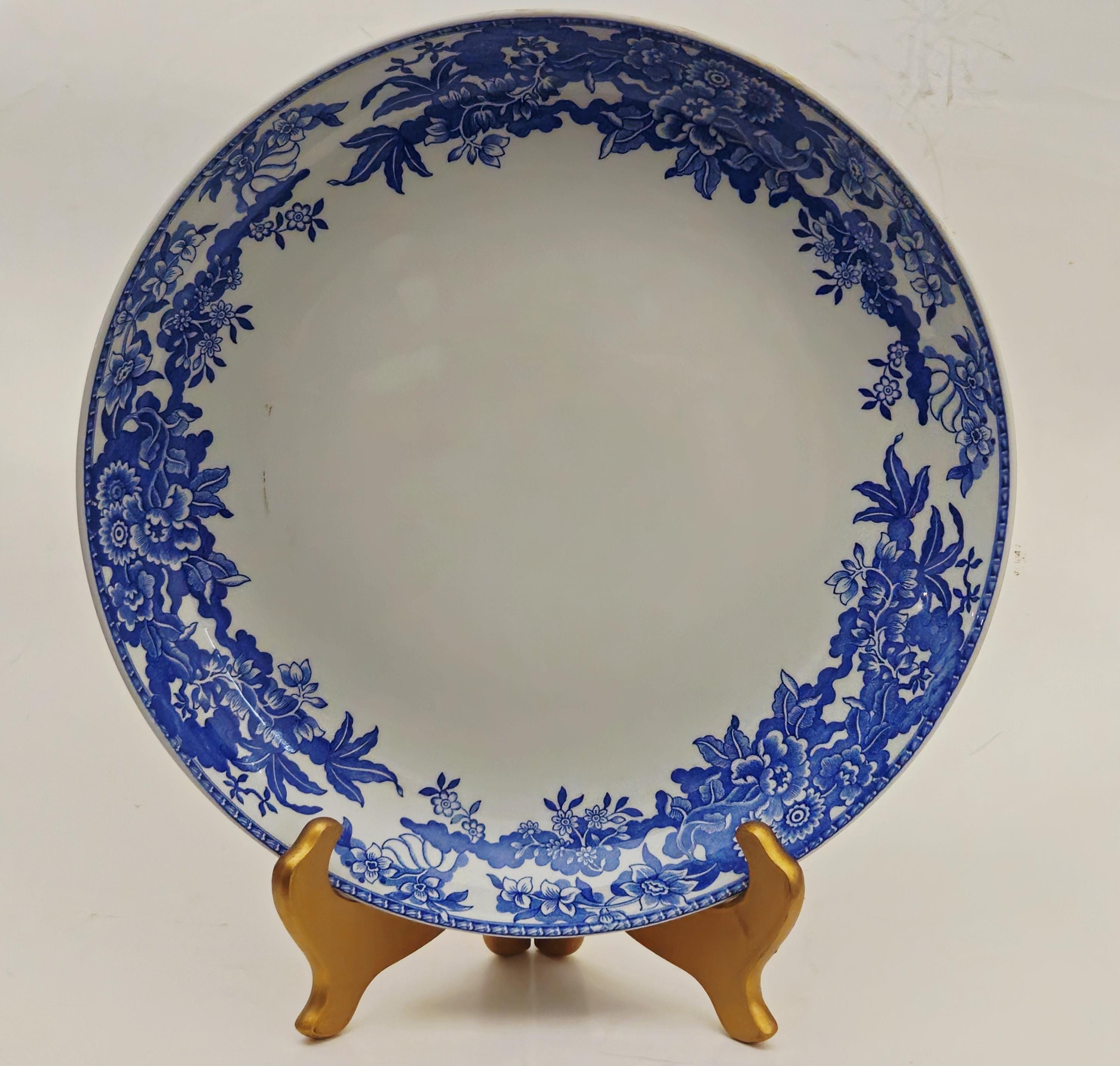 Grand Pichet Spode Bleu et Blanc, Italie en vente sur Pamono