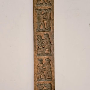 Antique Dutch Wooden Speculaas Springerle Cookie Mold
