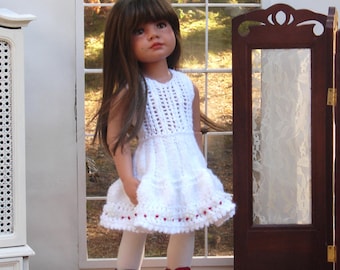 Three Steps Eyelet Petticoat & Dress PDF Pattern for 18" American Girl Dolls