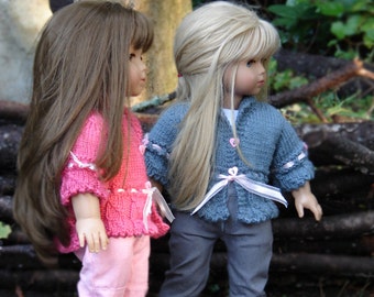 Lavernia Peplum Cardigan PDF Pattern: 18" American Girl Doll Clothes, Lavernia Design (Digital Download)