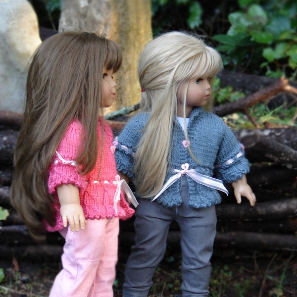 Lavernia Peplum Cardigan PDF Pattern: 18" American Girl Doll Clothes, Lavernia Design (Digital Download)