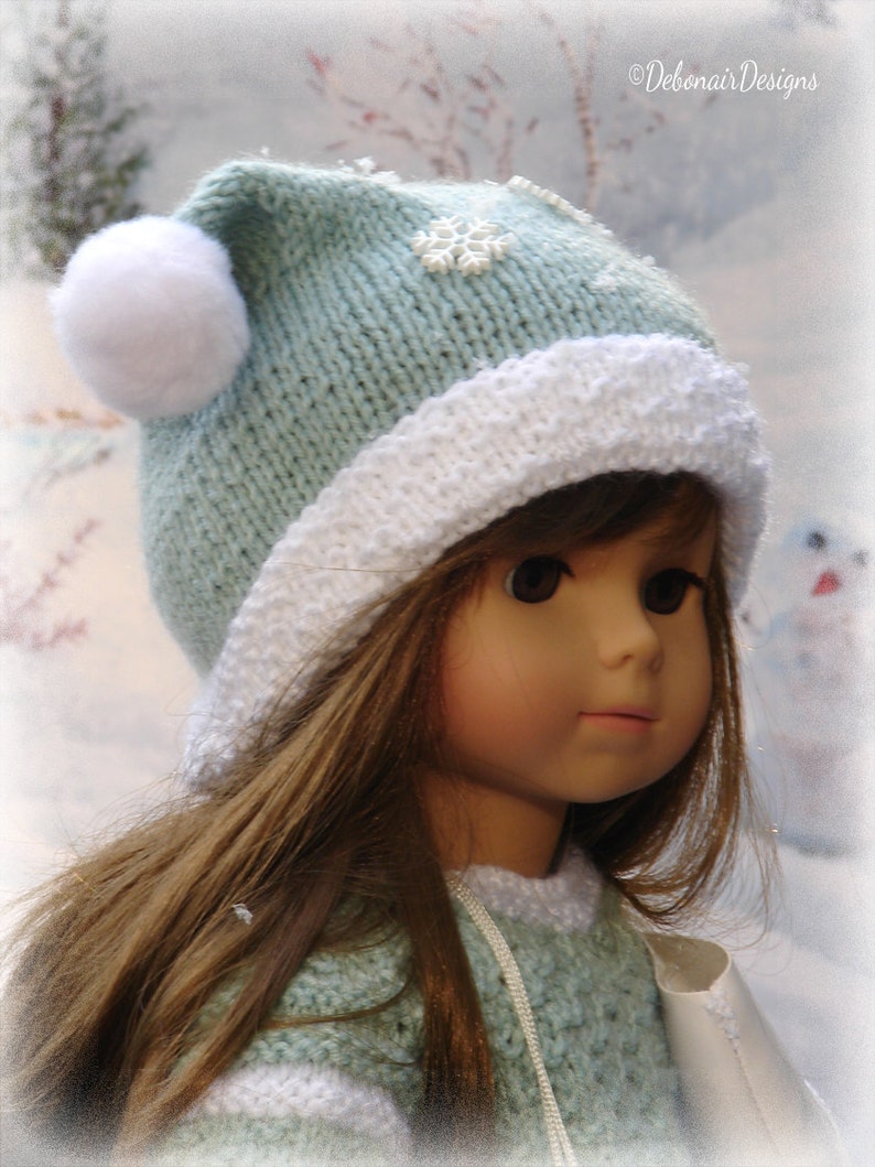 Jolly PDF Doll Clothes a Jester Style Hat Knitting Pattern Etsy