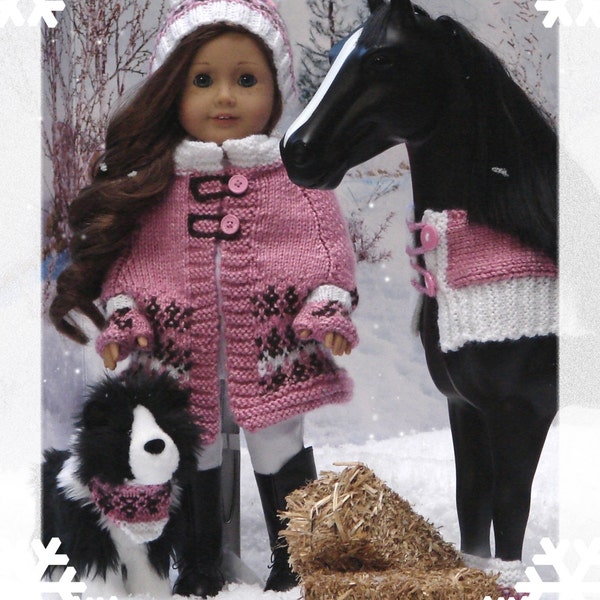 eBook Kollektion Denali PDF Puppenkleidung für American Girl Dolls wie Saige, Pferd und Haustier wie Picasso & Rembrandt by Debonair Designs