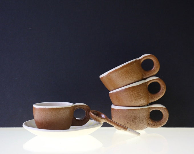 Glazed ceramic coffee mug