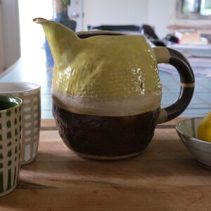 Glazed ceramic flower vase or water pot
