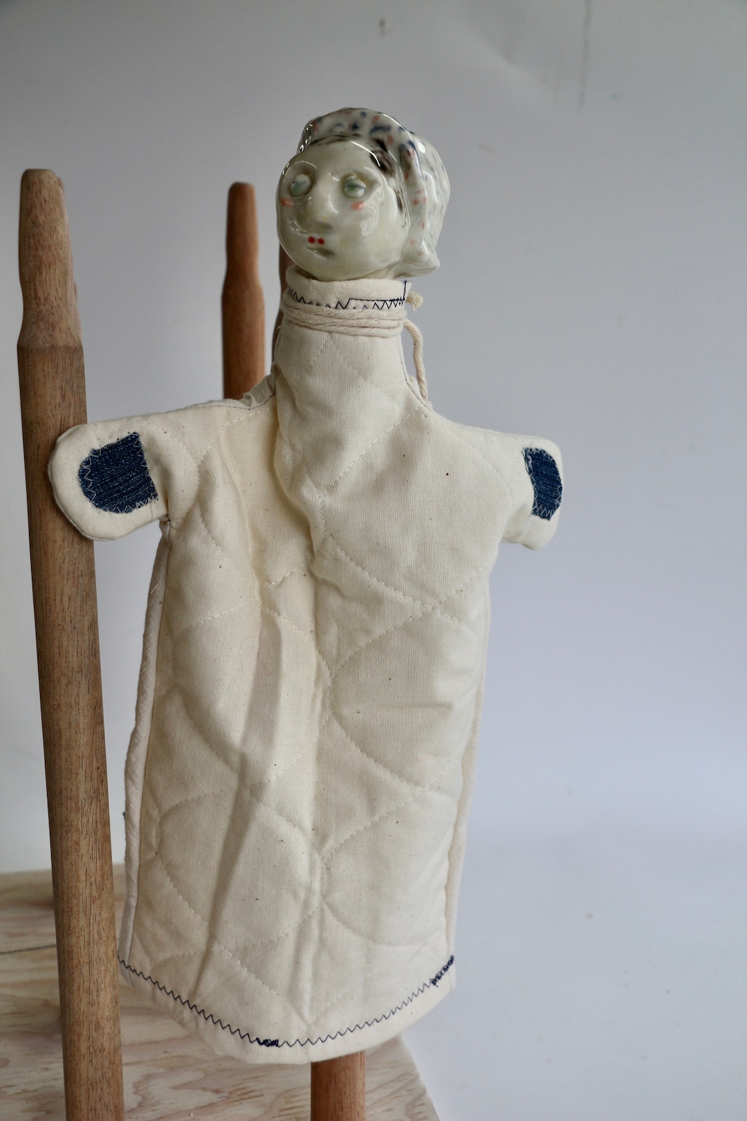 Hand Puppet, Hand Puppet, Porcelain Head, Fairy Tale