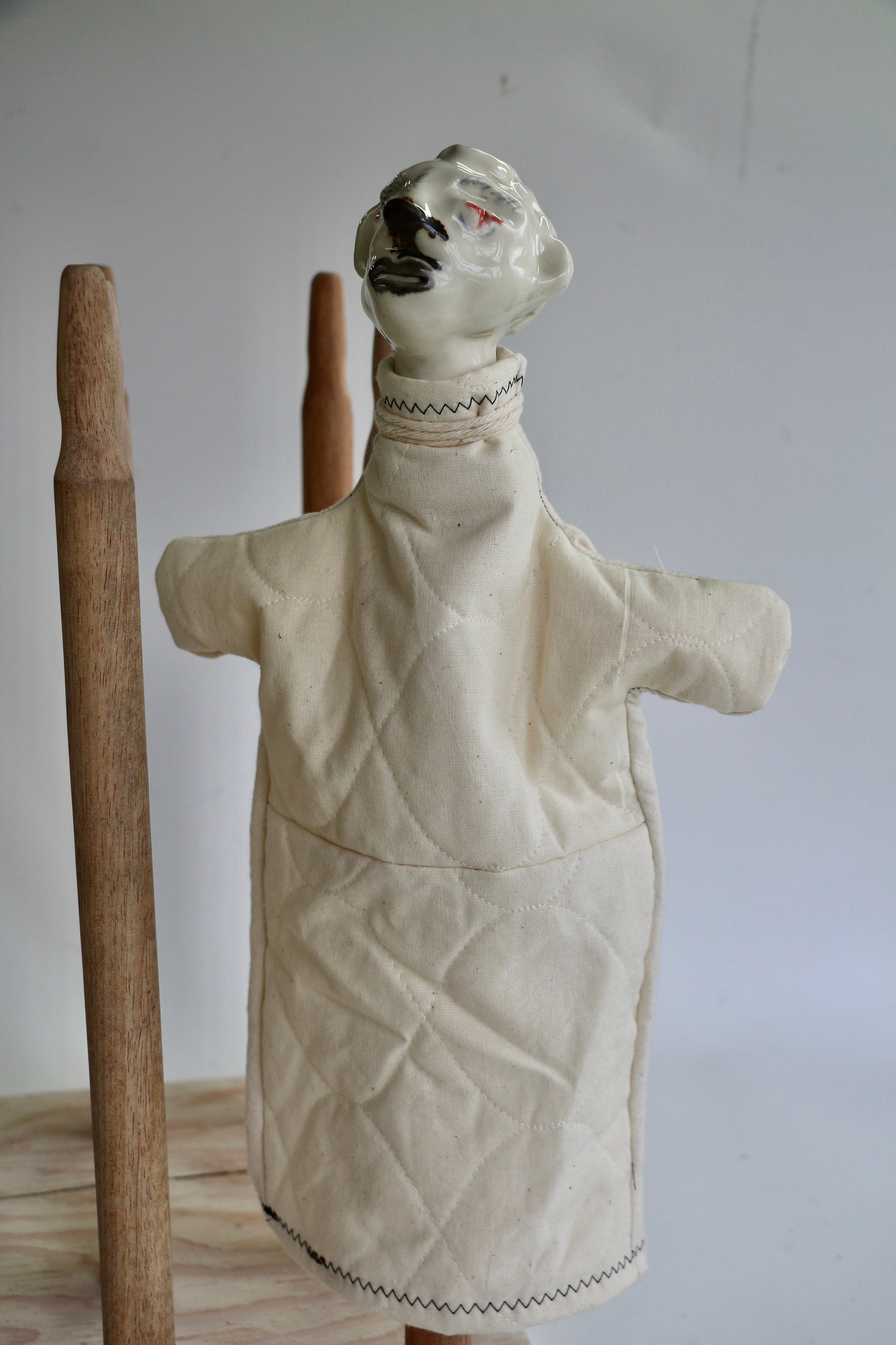 Hand Puppet Hand Puppet Porcelain Head Fairy Etsy UK