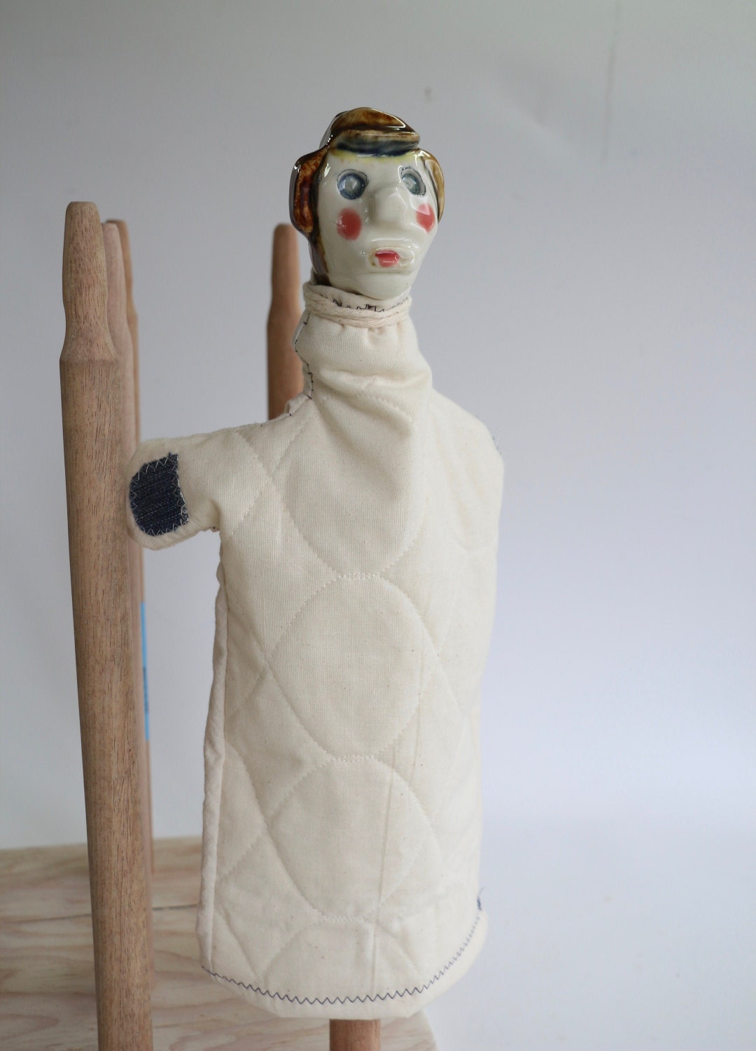 Hand Puppet, Hand Puppet, Porcelain Head, Fairy Tale