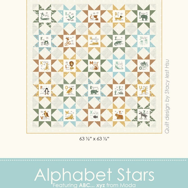 Alphabet Stars Stacy Iest Hsu Quilt Pattern PDF