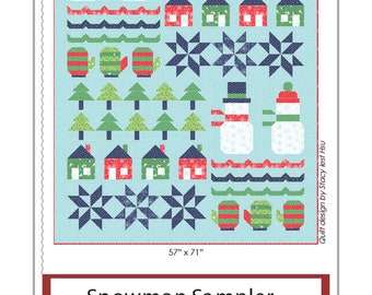 Snowman Sampler Stacy Iest Hsu Quilt Pattern PDF