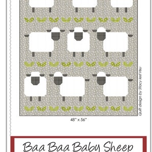 Baa Baa Baby Sheep Stacy Iest Hsu Quilt Pattern PDF