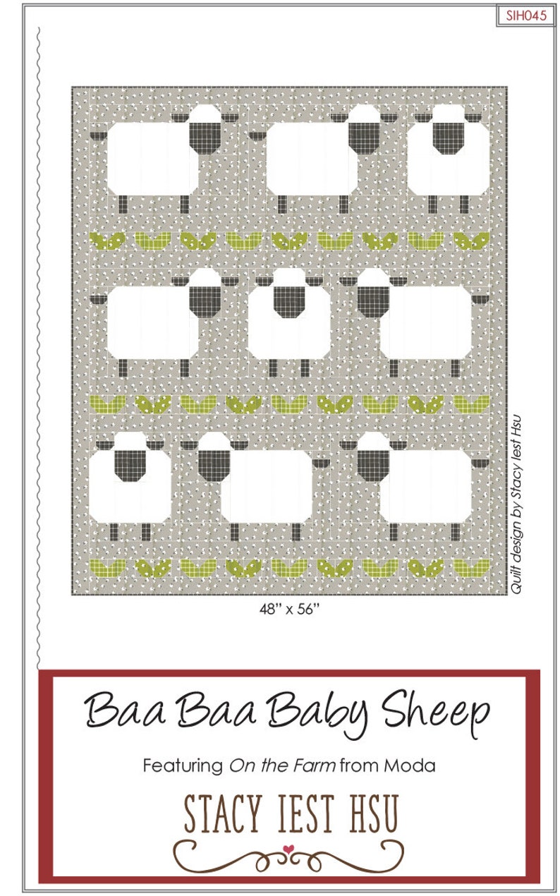 Baa Baa Baby Sheep Stacy Iest Hsu Quilt Pattern PDF image 1