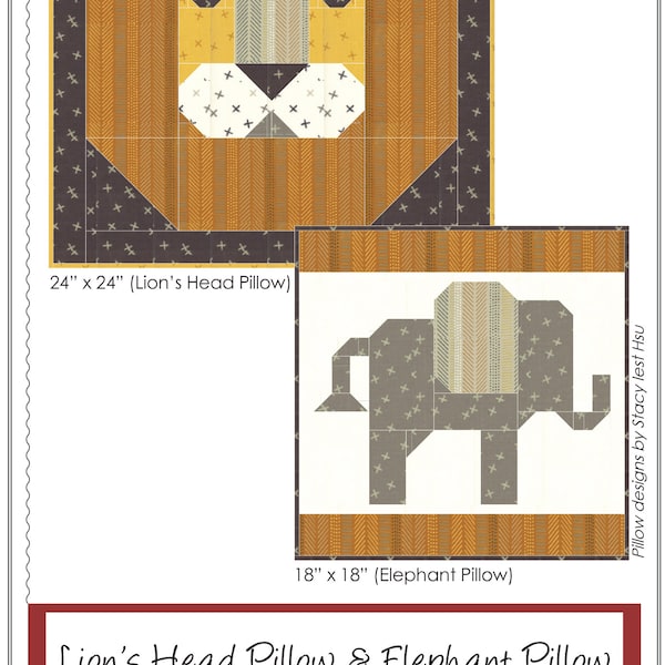 Lion Quilt Pattern - Etsy