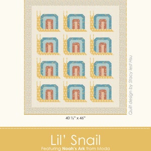 Lil Snail Stacy Iest Hsu Quilt Pattern PDF image 1