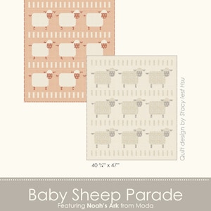 Baby schapenparade Stacy Iest Hsu quiltpatroon PDF