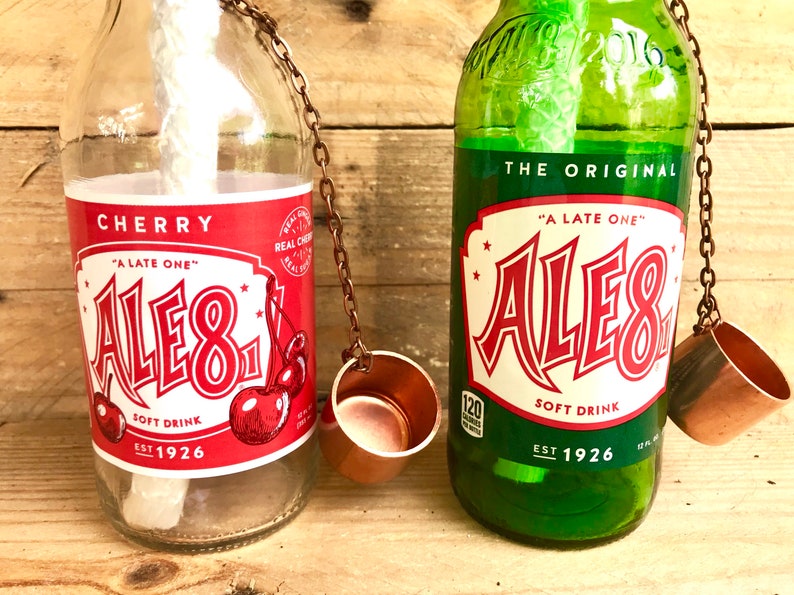 Ale 8 One Kentucky Soft Drink Recycled Bottle Table Top Tiki Etsy