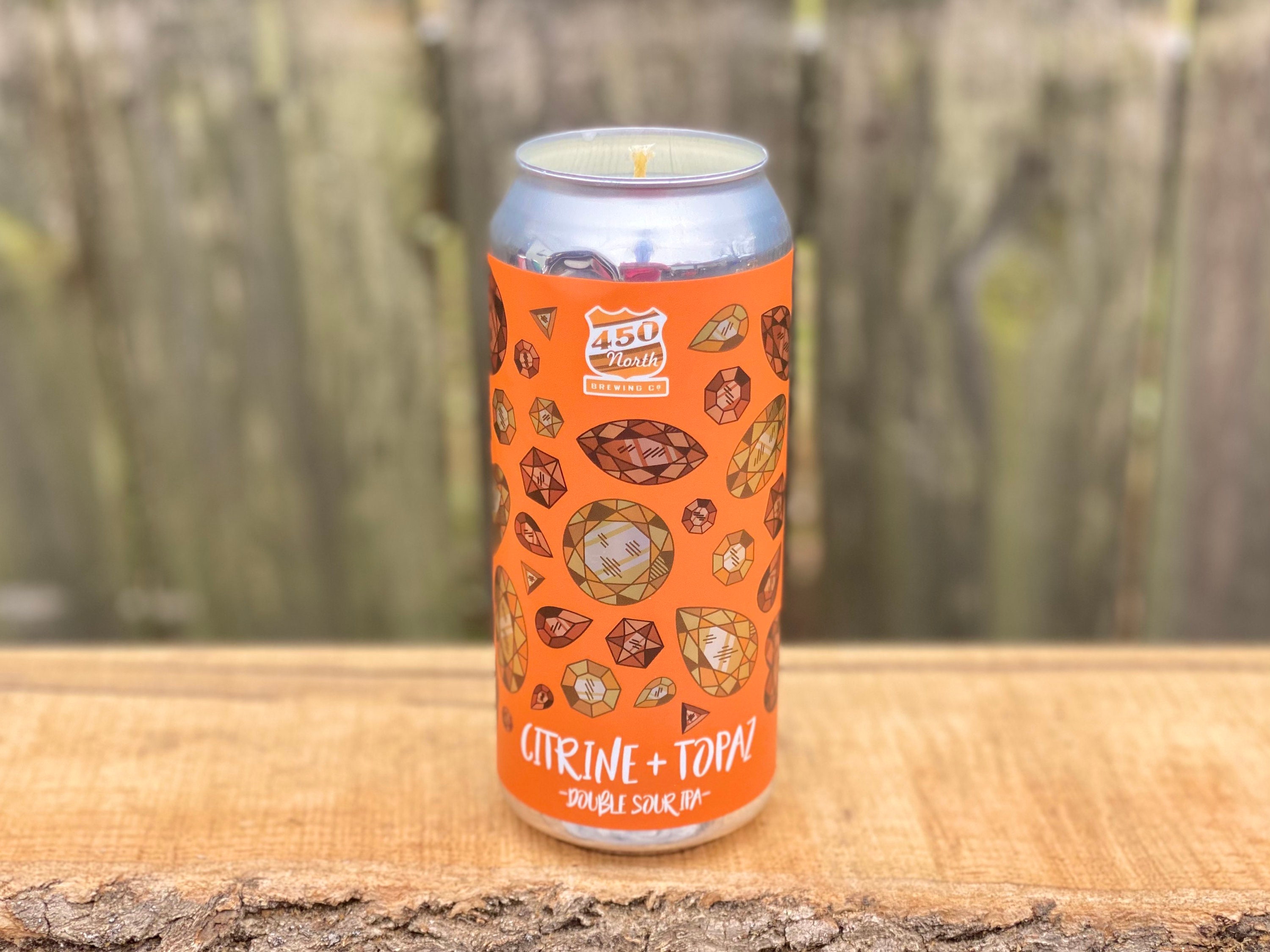 450 North Brewing Candle // Beer Can Candle // Aluminum