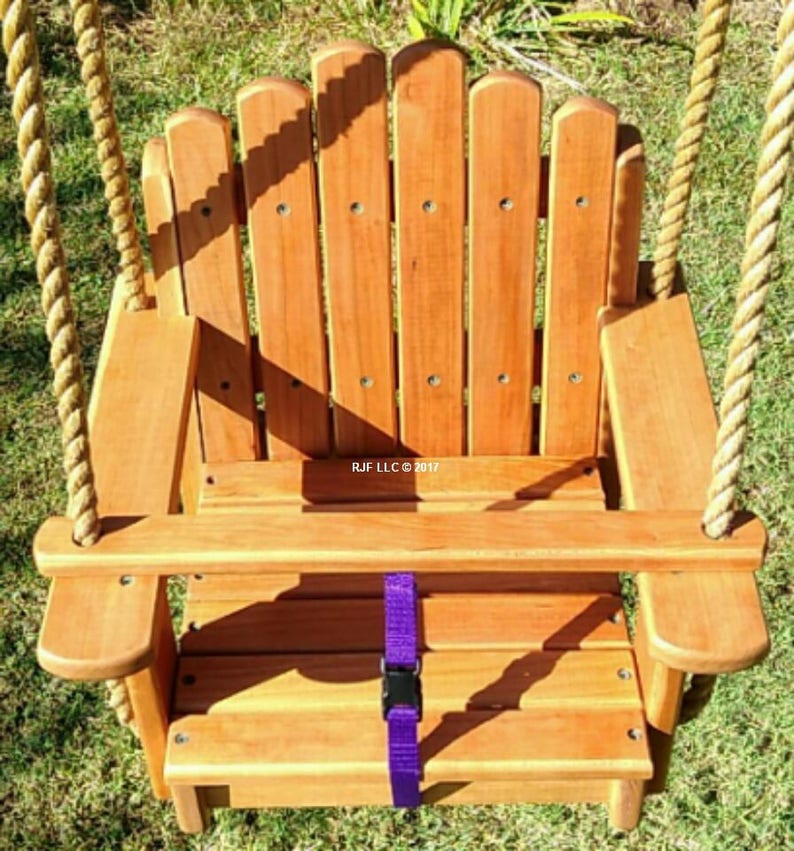 Wood Tree Swings Sun Burst Cherry Toddler Seat Etsy