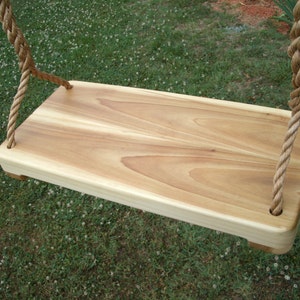 Wood Tree Swing- Poplar Wide