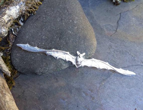The Twisted Eye Silver Plated Bat Stamping Made in the USA