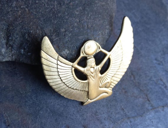 Raw Brass Egyptian Isis Made in the USA