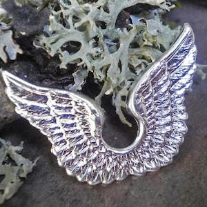 Silver Plated Stamping Tiny Wings Made in the USA