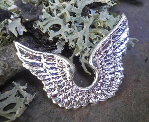Silver Plated Stamping Tiny Wings Made in the USA