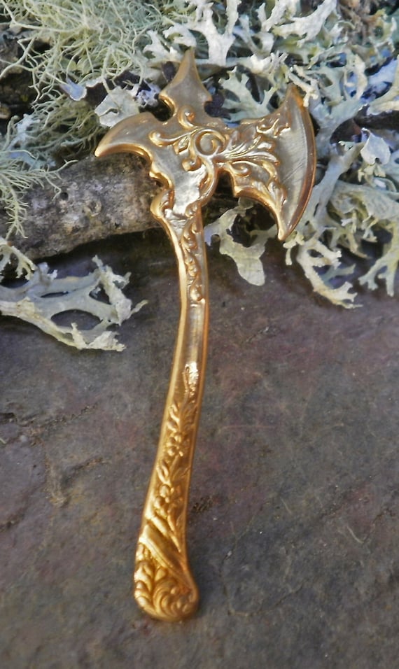 Raw Brass Stamping Axe Head Made in the USA