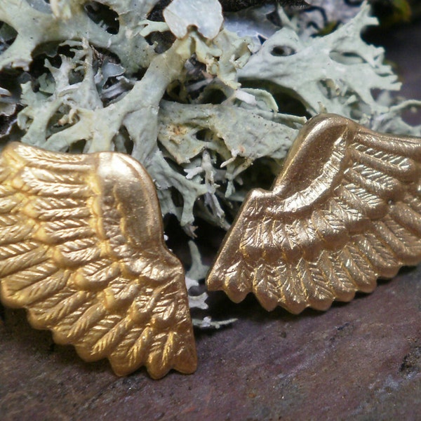 Raw Brass Stamping Tiny Wings Two Sets