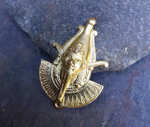 Raw Brass Egyptian Sphinx God Made in the USA