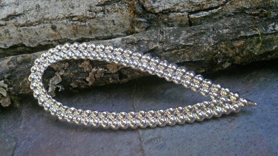 Bright Silver Plated Brass Stamping Eye or Teardrop Made in the USA
