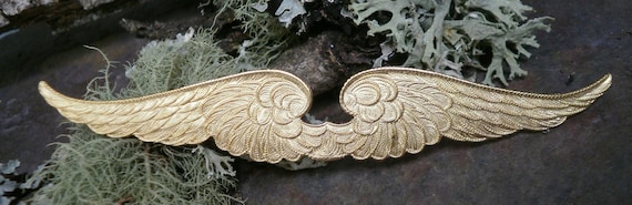 Raw Brass Stamping One Wide Wing Made in the USA
