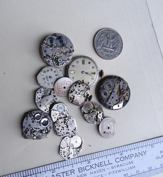 Watch Parts Movements and Faces Lot 5