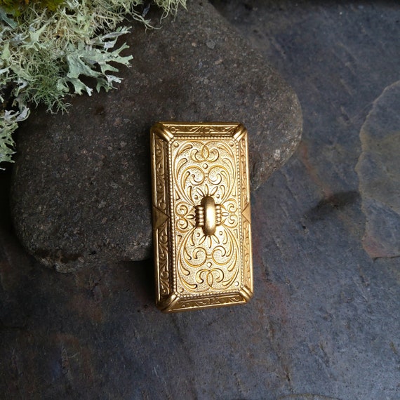 Raw Brass Stamping Rectangle Tile
