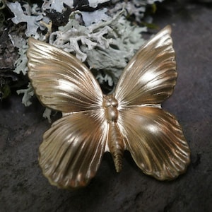 Raw Brass Stamping Butterfly Bug Made in the USA