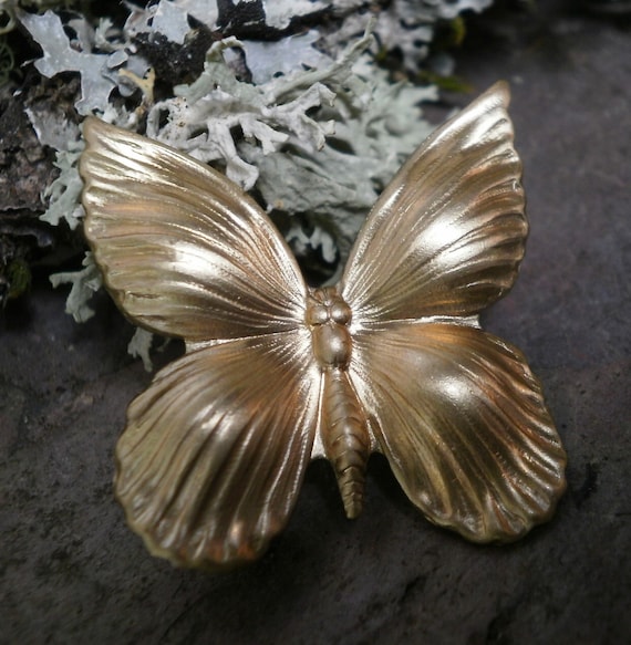 Raw Brass Stamping Butterfly Bug Made in the USA
