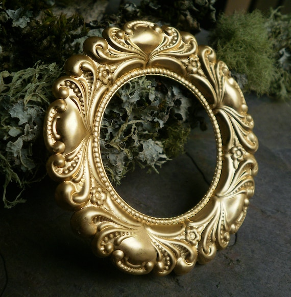 Raw Brass Stamping Extra Large Focal Medallion Frame Made in the USA