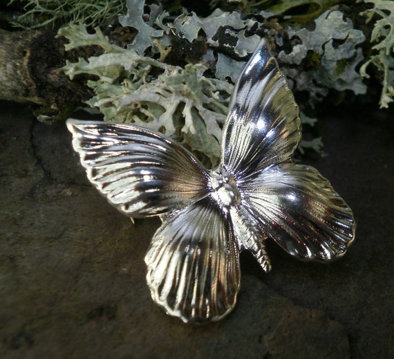 Silver Plated Stamping Butterfly Bug Made in the USA