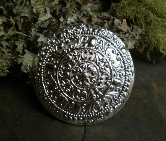 Silver Plated Stamping Round Medalion 45mm Made in the USA