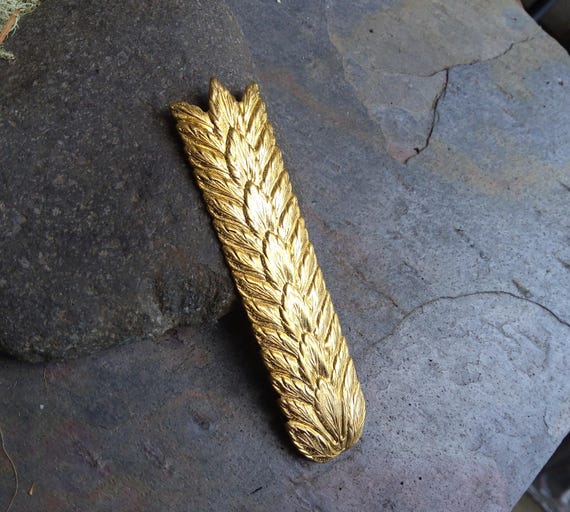 Raw Brass Stamping Leaf Cluster Made in the USA