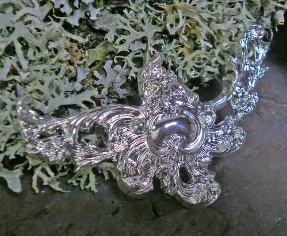 Silver Plated Stamping Roccoco