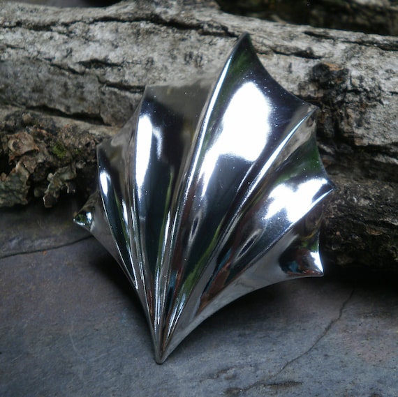 Bright Silver Plated Brass Stamping Medium Devils Wings Center Focal Part 1